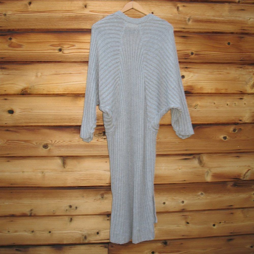 TJD Gray Duster Cardigan Sweater - Picture 5 of 8